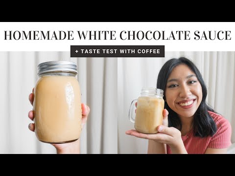 Homemade White Chocolate/Mocha Sauce + Taste Test! | Cookie Gonzalez