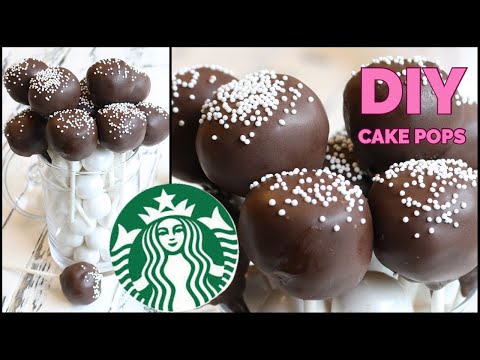 How to Make CAKE POPS | DIY Starbucks Homemade COPYCAT Chocolate Cake Pops Recipe