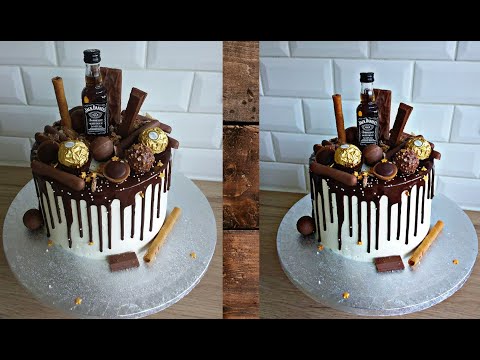 Make your own birthday cake/ chocolate cake/ drip/ jack daniels/ tort z jackiem danielsem