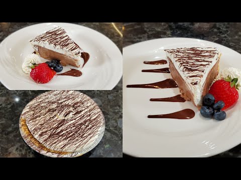 Easy Chocolate Cream Pie | With Whipped Cream Topping