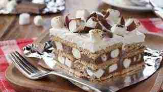 Chocolate S'mores Pudding Cake Recipe