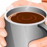 holding hot chocolate