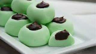 Chocolate Mint Cream Cheese Buttons Recipe